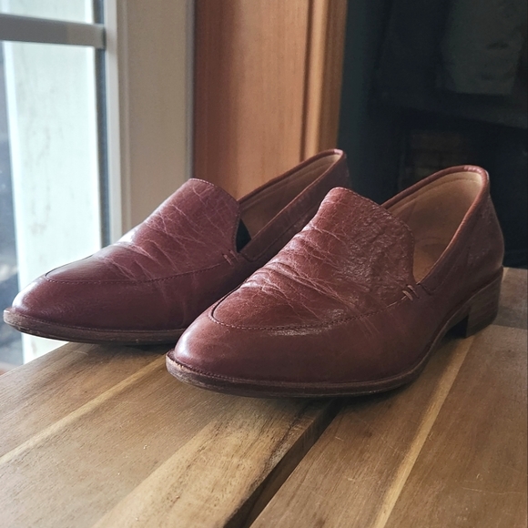 Brown Leather Madewell Frances Loafers size 6 - Picture 5 of 9